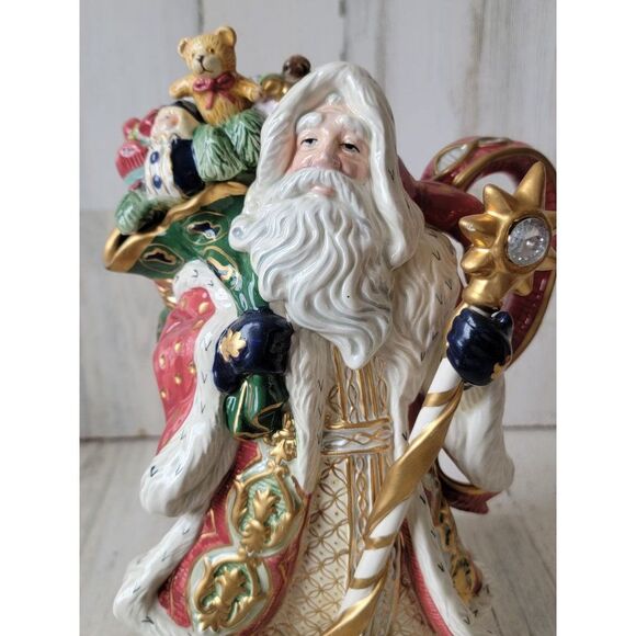 Fitz Floyd Florentine classic teapot Santa Claus Xmas figure - Picture 3 of 10